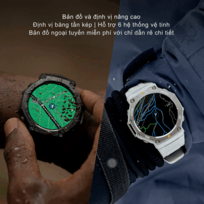 Đồng Hồ Thông Minh Amazfit T-REX 3 - Sức Mạnh Huyền Thoại, Chinh Phục Mọi Giới Hạn - Chinh phục những thử thách khắc nghiệt nhất với <strong>Đồng hồ thông minh Amazfit T-REX 3</strong>, phiên bản tiếp theo của dòng đồng hồ bền bỉ huyền thoại. Được chế tạo theo tiêu chuẩn quân đội, <strong>Amazfit T-REX 3</strong> sở hữu độ bền vượt trội, khả năng chống nước 10 ATM và chống chịu nhiệt độ khắc nghiệt. Với GPS băng tần kép siêu chính xác, hơn 150 chế độ thể thao chuyên sâu, màn hình AMOLED rực rỡ và thời lượng pin cực khủng, <strong>Amazfit T-REX 3</strong> là người bạn đồng hành lý tưởng cho những nhà thám hiểm, vận động viên và bất kỳ ai muốn vượt qua mọi giới hạn. Tích hợp Zepp OS mượt mà và các tính năng theo dõi sức khỏe toàn diện, <strong>Đồng hồ thông minh Amazfit T-REX 3</strong> đảm bảo bạn luôn sẵn sàng cho mọi cuộc phiêu lưu.