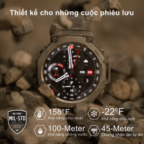 Đồng Hồ Thông Minh Amazfit T-REX 3 - Sức Mạnh Huyền Thoại, Chinh Phục Mọi Giới Hạn - Hình ảnh 7