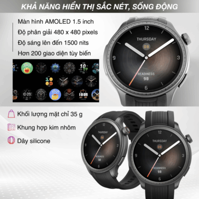 Đồng Hồ Thông Minh Amazfit Balance 2 - Cân Bằng Toàn Diện Thân & Tâm, Nâng Tầm Sức Khỏe - Khám phá sự cân bằng hoàn hảo giữa sức khỏe thể chất và tinh thần với <strong>Đồng hồ thông minh Amazfit Balance 2</strong>. Phiên bản kế nhiệm này mang đến những cải tiến vượt trội về công nghệ theo dõi sức khỏe, tập trung vào sự cân bằng toàn diện. Với cảm biến BioTracker™ PPG chính xác, đo thành phần cơ thể, phân tích mức độ căng thẳng chuyên sâu và các công cụ hỗ trợ giấc ngủ thông minh, <strong>Amazfit Balance 2</strong> giúp bạn hiểu rõ và tối ưu hóa tình trạng cơ thể lẫn tâm trí. Thiết kế sang trọng, màn hình AMOLED sắc nét, GPS băng tần kép và thời lượng pin ấn tượng biến <strong>Đồng hồ thông minh Amazfit Balance 2</strong> thành người bạn đồng hành lý tưởng để bạn sống khỏe mạnh, cân bằng và hiệu quả mỗi ngày.