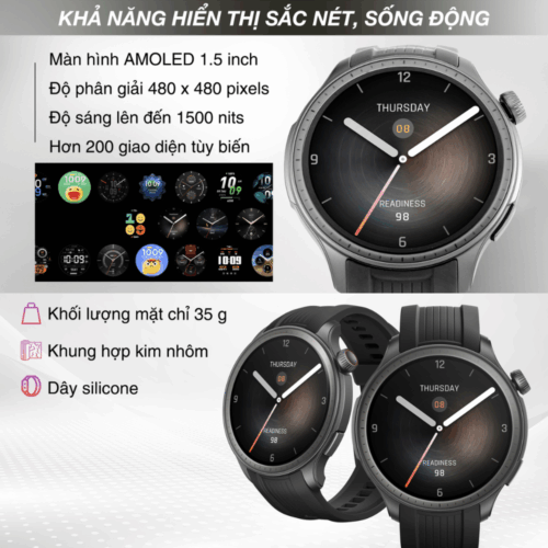 Đồng Hồ Thông Minh Amazfit Balance 2 - Cân Bằng Toàn Diện Thân & Tâm, Nâng Tầm Sức Khỏe - Hình ảnh 7