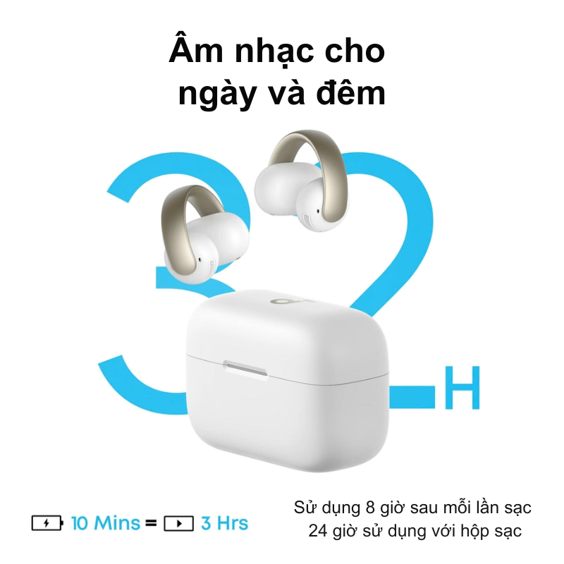 Tai Nghe Bluetooth Soundcore AeroClip Anker A3388 – Trải Nghiệm Âm Thanh Đỉnh Cao Cùng Thiết Kế Kẹp Độc Đáo Tai Nghe Bluetooth Soundcore AeroClip Anker A3388 – Trải Nghiệm Âm Thanh Đỉnh Cao Cùng Thiết Kế Kẹp Độc Đáo - Hình ảnh 4