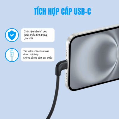 Pin sạc dự phòng Anker Zolo Power Bank 20000mAh - A110E: Nguồn Năng Lượng Cho Mọi Chuyến Đi - Mang theo nguồn năng lượng vô tận với <strong>Pin sạc dự phòng Anker Zolo Power Bank 20000mAh - A110E</strong>. Với dung lượng lớn 20000mAh, pin dự phòng này đảm bảo các thiết bị của bạn luôn được sạc đầy nhiều lần, lý tưởng cho những chuyến đi dài, công tác hay khi không có ổ cắm. Tích hợp công nghệ sạc nhanh và an toàn của Anker, <strong>Anker Zolo Power Bank A110E</strong> tương thích rộng rãi với hầu hết điện thoại, máy tính bảng. Thiết kế bền bỉ, dễ mang theo biến <strong>Pin sạc dự phòng Anker Zolo Power Bank 20000mAh - A110E</strong> thành người bạn đồng hành không thể thiếu, giúp bạn luôn kết nối mọi lúc mọi nơi.