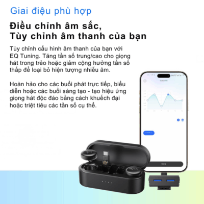 Mic Không Dây BOYALINK 3-01 Micro Cài Áo Đa Năng - Nâng tầm chất lượng âm thanh của bạn với <strong>Mic không dây BOYALINK 3-01</strong> – bộ micro không dây 3 kênh chuyên nghiệp, lý tưởng cho mọi nhà sáng tạo nội dung, vlogger, podcaster và nhà báo di động. Với khả năng tương thích rộng rãi trên nhiều thiết bị, từ camera, điện thoại thông minh đến máy tính, <strong>BOYALINK 3-01</strong> mang đến sự tiện lợi tối đa cùng chất lượng âm thanh rõ ràng, không nhiễu. Thiết kế nhỏ gọn, dễ sử dụng, cùng pin bền bỉ, <strong>Mic không dây BOYALINK 3-01</strong> là giải pháp hoàn hảo cho các buổi ghi hình ngoài trời, phỏng vấn hay livestream, đảm bảo mọi khoảnh khắc đều được thu lại trọn vẹn và chuyên nghiệp.