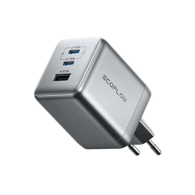 Bộ sạc EcoFlow RAPID Pro 100W GaN – Sạc nhanh 3 cổng đa năng cho mọi thiết bị Bộ sạc EcoFlow RAPID Pro 100W GaN – Sạc nhanh 3 cổng đa năng cho mọi thiết bị