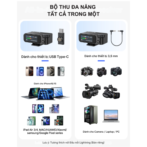 Mic không dây BOYAMIC 2-01 Hệ Thống Micro Kép Đa Năng Mic không dây BOYAMIC 2-01 Hệ Thống Micro Kép Đa Năng - Hình ảnh 13
