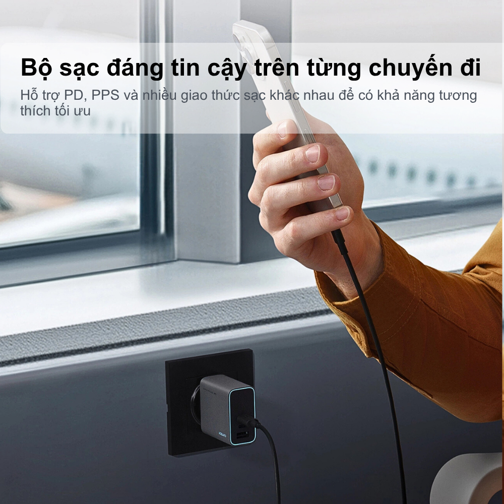 Củ Sạc Nhanh Cuktech AD653C 65W GaN: Sạc Siêu Tốc Cho Mọi Thiết Bị Của Bạn Củ Sạc Nhanh Cuktech AD653C 65W GaN: Sạc Siêu Tốc Cho Mọi Thiết Bị Của Bạn - Hình ảnh 7
