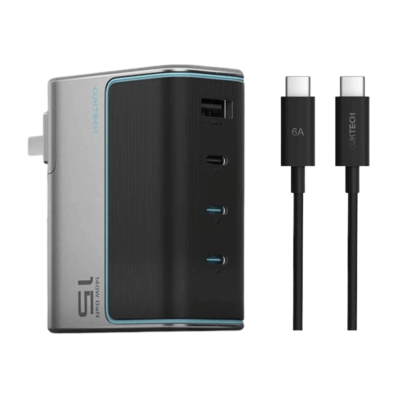 Bộ Sạc Cuktech GaN Charger 4 Ports 140W (AD1404U) Sạc Đa Năng, Siêu Mạnh Cho Mọi Thiết Bị