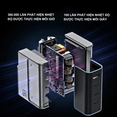 Bộ Sạc Cuktech GaN Charger 4 Ports 140W (AD1404U) Sạc Đa Năng, Siêu Mạnh Cho Mọi Thiết Bị - Nâng tầm trải nghiệm sạc của bạn với Bộ sạc Cuktech GaN Charger 4 Ports 140W (AD1404U), trung tâm năng lượng mạnh mẽ và đa năng. Với công suất tối đa 140W và 4 cổng sạc (USB-C & USB-A), bạn có thể dễ dàng cấp nguồn cho laptop, điện thoại, máy tính bảng và nhiều thiết bị khác cùng lúc. Công nghệ GaN tiên tiến giúp bộ sạc nhỏ gọn, hoạt động hiệu quả và an toàn tuyệt đối. Hãy sở hữu ngay Cuktech GaN Charger 4 Ports 140W (AD1404U) để trải nghiệm sự tiện lợi, tốc độ và hiệu quả sạc đỉnh cao, mọi lúc mọi nơi. Đây là giải pháp sạc tối ưu cho người dùng hiện đại.
