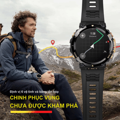 Đồng Hồ Thông Minh Amazfit T-Rex 2: Chống Nước 10 ATM, Pin 24 Ngày & GPS Băng Tần Kép Chuyên Nghiệp Đồng Hồ Thông Minh Amazfit T-Rex 2 Chống Nước 10 ATM, Pin 24 Ngày & GPS Băng Tần Kép Chuyên Nghiệp