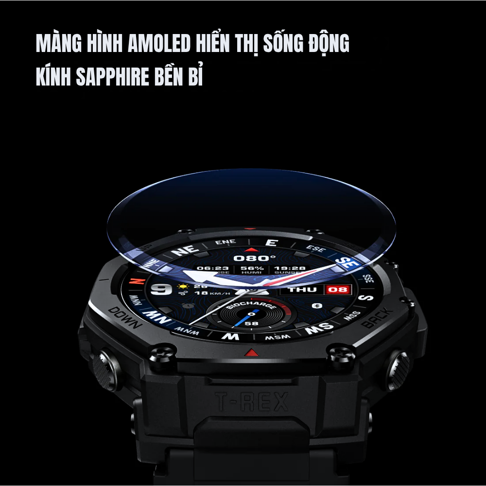 Đồng Hồ Thông Minh Amazfit T-Rex 3 Pro: Bền Bỉ Chuẩn Quân Đội, GPS Đa Băng Tần & Màn Hình AMOLED 1.5K Siêu Sắc Nét Đồng Hồ Thông Minh Amazfit T-Rex 3 Pro Bền Bỉ Chuẩn Quân Đội, GPS Đa Băng Tần & Màn Hình AMOLED 1.5K Siêu Sắc Nét