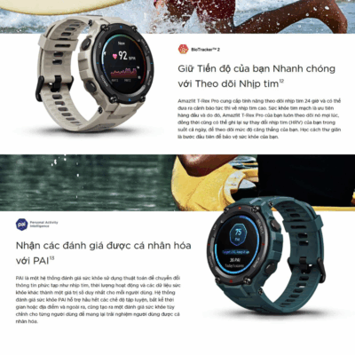 Đồng hồ thông minh Amazfit T-Rex Pro Chính Hãng - Chống Nước 10ATM, Độ Bền Chuẩn Quân Đội, Theo Dõi Sức Khỏe Toàn Diện Đồng hồ thông minh Amazfit T-Rex Pro Chính Hãng - Chống Nước 10ATM, Độ Bền Chuẩn Quân Đội, Theo Dõi Sức Khỏe Toàn Diện