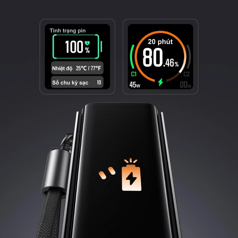 Pin Dự Phòng EcoFlow RAPID Pro 3in1 - Sạc Nhanh Đa Năng, Tích Hợp 3 Chức Năng Tiện Lợi (Cáp, Không Dây, Cổng) Pin Dự Phòng EcoFlow RAPID Pro 3in1 - Sạc Nhanh Đa Năng, Tích Hợp 3 Chức Năng Tiện Lợi (Cáp, Không Dây, Cổng) - Hình ảnh 2