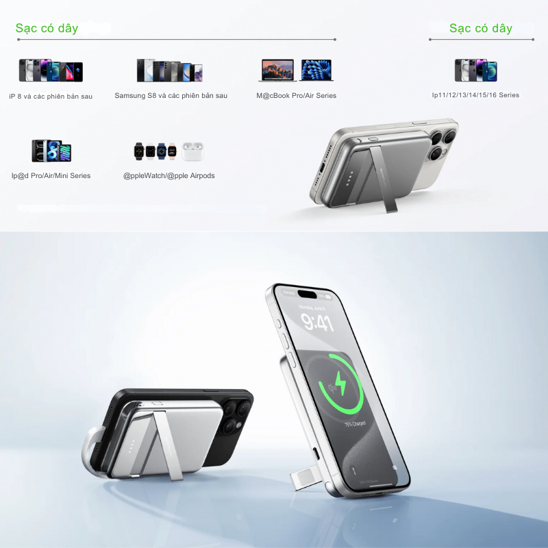 Pin Dự Phòng EcoFlow RAPID Magnetic 5.000 mAh - Sạc Không Dây Từ Tính Tiện Lợi, Nhỏ Gọn Pin Dự Phòng EcoFlow RAPID Magnetic 5.000 mAh - Sạc Không Dây Từ Tính Tiện Lợi, Nhỏ Gọn - Hình ảnh 3