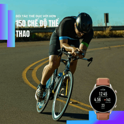 Đồng hồ thông minh Amazfit GTR 3 Pro - Đỉnh cao sang trọng, công nghệ vượt trội, trải nghiệm hoàn hảo Đồng hồ thông minh Amazfit GTR 3 Pro - Đỉnh cao sang trọng, công nghệ vượt trội, trải nghiệm hoàn hảo - Nâng tầm phong cách và sức khỏe với <strong>Amazfit GTR 3 Pro</strong>, chiếc đồng hồ thông minh cao cấp kết hợp thiết kế sang trọng với công nghệ tiên tiến. Màn hình AMOLED Ultra HD sắc nét, khung hợp kim nhôm cao cấp và núm xoay điều hướng cổ điển mang lại vẻ ngoài tinh tế. Với thời lượng pin lên đến 12 ngày, định vị GPS chính xác, theo dõi sức khỏe toàn diện (nhịp tim, SpO2, căng thẳng, giấc ngủ) và hơn 150 chế độ thể thao, <strong>Amazfit GTR 3 Pro</strong> là người bạn đồng hành lý tưởng, giúp bạn sống thông minh, năng động và đầy phong cách.