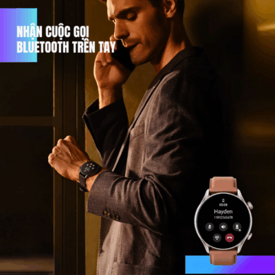 Đồng hồ thông minh Amazfit GTR 3 Pro - Đỉnh cao sang trọng, công nghệ vượt trội, trải nghiệm hoàn hảo Đồng hồ thông minh Amazfit GTR 3 Pro - Đỉnh cao sang trọng, công nghệ vượt trội, trải nghiệm hoàn hảo - Nâng tầm phong cách và sức khỏe với <strong>Amazfit GTR 3 Pro</strong>, chiếc đồng hồ thông minh cao cấp kết hợp thiết kế sang trọng với công nghệ tiên tiến. Màn hình AMOLED Ultra HD sắc nét, khung hợp kim nhôm cao cấp và núm xoay điều hướng cổ điển mang lại vẻ ngoài tinh tế. Với thời lượng pin lên đến 12 ngày, định vị GPS chính xác, theo dõi sức khỏe toàn diện (nhịp tim, SpO2, căng thẳng, giấc ngủ) và hơn 150 chế độ thể thao, <strong>Amazfit GTR 3 Pro</strong> là người bạn đồng hành lý tưởng, giúp bạn sống thông minh, năng động và đầy phong cách.