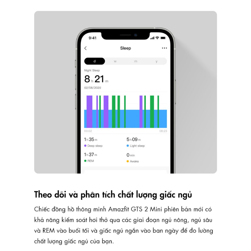 Đồng hồ thông minh Amazfit GTS 2 Mini (Phiên bản mới) - Thời trang thanh lịch, nhỏ gọn năng động, sức khỏe trong tầm tay Đồng hồ thông minh Amazfit GTS 2 Mini (Phiên bản mới) - Thời trang thanh lịch, nhỏ gọn năng động, sức khỏe trong tầm tay - Hình ảnh 8
