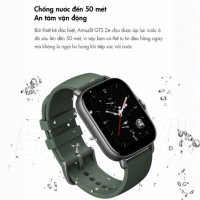 Đồng hồ thông minh Amazfit GTS 2e - Thanh lịch, tinh tế, theo dõi sức khỏe toàn diện cho cuộc sống năng động Đồng hồ thông minh Amazfit GTS 2e - Thanh lịch, tinh tế, theo dõi sức khỏe toàn diện cho cuộc sống năng động - Kết hợp hoàn hảo giữa thiết kế thời trang và tính năng thông minh, <strong>Amazfit GTS 2e</strong> là người bạn đồng hành lý tưởng cho cuộc sống hiện đại. Sở hữu màn hình AMOLED sắc nét, thiết kế mỏng nhẹ không viền và thời lượng pin ấn tượng lên đến 14 ngày, <strong>Amazfit GTS 2e</strong> mang đến trải nghiệm tuyệt vời. Tích hợp theo dõi nhịp tim 24/7, đo SpO2, nhiệt độ da, giấc ngủ, căng thẳng và hơn 90 chế độ thể thao, chiếc đồng hồ này giúp bạn kiểm soát sức khỏe toàn diện và duy trì lối sống năng động một cách phong cách.