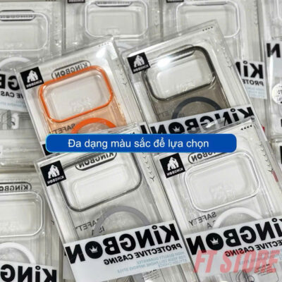 Ốp lưng KINGBON Magsafe Cao Cấp, Bảo Vệ Toàn Diện, Tương Thích Sạc Không Dây - Bảo vệ iPhone của bạn một cách hoàn hảo với Ốp lưng KINGBON Magsafe! Được thiết kế đặc biệt để tương thích hoàn toàn với công nghệ Magsafe, chiếc ốp lưng này không chỉ mang lại khả năng sạc không dây nhanh chóng mà còn đảm bảo độ bám chắc chắn. Với chất liệu cao cấp và thiết kế tinh tế, KINGBON Magsafe bảo vệ điện thoại khỏi va đập, trầy xước hàng ngày, đồng thời giữ nguyên vẻ đẹp nguyên bản của máy. Các cạnh viền nâng cao bảo vệ màn hình và camera tối ưu. Lựa chọn Ốp lưng KINGBON Magsafe để có sự kết hợp hoàn hảo giữa phong cách, sự tiện lợi và khả năng bảo vệ vượt trội.