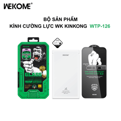 Kính cường lực KinKong WTP-126 lọc ánh sáng Trong suốt Full HD, độ nét cao, kính chống trầy, chống va đập dành cho IPhone Series - Mang đến sự bảo vệ tối ưu cho màn hình điện thoại với Kính cường lực KinKong WTP-126. Được thiết kế với độ cứng vượt trội, khả năng chống trầy xước và va đập tối đa, KinKong WTP-126 đảm bảo màn hình của bạn luôn an toàn trước mọi rủi ro. Độ trong suốt hoàn hảo giúp giữ nguyên chất lượng hiển thị sắc nét, sống động. Thêm vào đó, lớp phủ chống bám vân tay và dễ dàng vệ sinh giúp màn hình luôn sạch bóng. Dễ dàng lắp đặt và tương thích hoàn hảo, KinKong WTP-126 là lựa chọn thông minh để bảo vệ và duy trì vẻ đẹp nguyên bản cho smartphone của bạn.