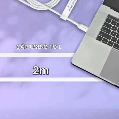 Cáp Sạc Mophie Cable Essentials C to L 60W - Đừng bỏ lỡ tốc độ sạc nhanh cho thiết bị Apple của bạn! <strong>Mophie Cable Essentials</strong> C to L 60W là sợi cáp lý tưởng, hỗ trợ sạc Power Delivery (PD) lên đến 60W cho iPhone và iPad. Với chứng nhận MFi (Made for iPhone/iPad) đảm bảo an toàn và tương thích hoàn hảo. Cáp được chế tạo từ vật liệu cao cấp, chống rối, chống đứt gãy, mang lại độ bền vượt trội. Hãy tin tưởng vào <strong>Mophie Cable Essentials</strong> để nạp đầy năng lượng cho thiết bị Apple của bạn một cách nhanh chóng, an toàn và hiệu quả nhất. Nâng tầm trải nghiệm sạc với <strong>Mophie Cable Essentials</strong> ngay hôm nay!