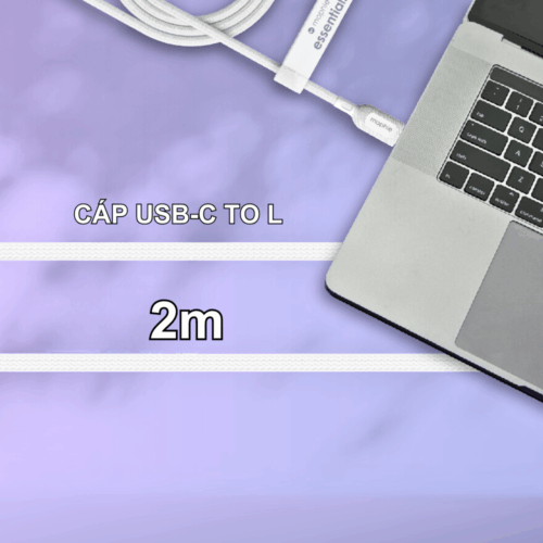 Cáp Sạc Mophie Cable Essentials C to L 60W - Hình ảnh 2