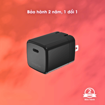 Củ Sạc Nhanh Mophie Essentials PD 1C 35W - Đừng để tốc độ sạc làm bạn chậm lại! <strong>Mophie Essentials</strong> PD 1C 35W là củ sạc nhanh lý tưởng, cung cấp công suất 35W qua một cổng USB-C Power Delivery. Hoàn hảo để sạc nhanh iPhone, iPad, và các thiết bị Android mới nhất, thậm chí cả một số laptop nhỏ gọn. Với thiết kế siêu nhỏ, bền bỉ và công nghệ an toàn tiên tiến, <strong>Mophie Essentials</strong> là người bạn đồng hành không thể thiếu cho cuộc sống năng động. Trải nghiệm sự tiện lợi và hiệu quả vượt trội trong tầm tay với <strong>Mophie Essentials</strong> ngay hôm nay!