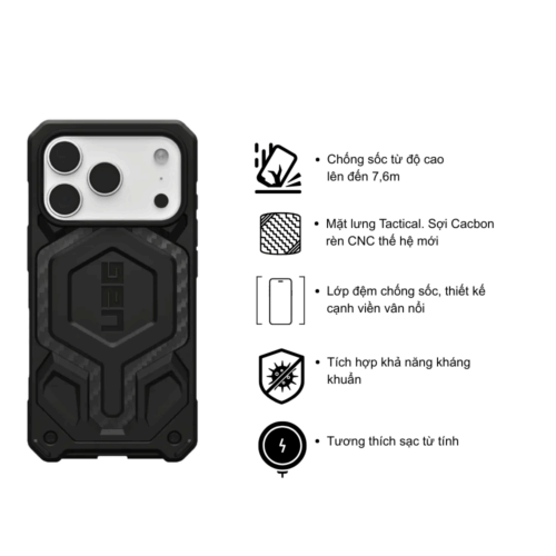 Ốp lưng UAG Monarch Pro Exclusive Cap - Bảo vệ tối thượng & Phong cách độc đáo - Hình ảnh 3