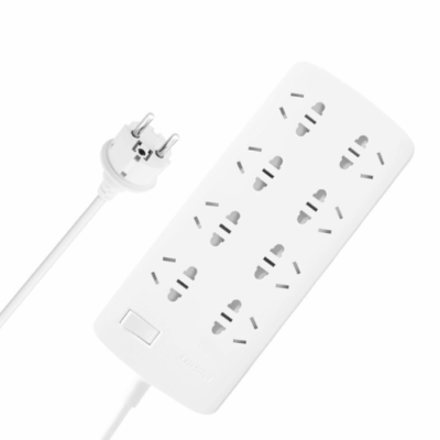 Ổ Cắm Điện 8 Cổng Pisen 008 Dây 1.8M  Chống Cháy, Bảo Vệ Quá Tải, An Toàn Tuyệt Đối Cho Gia Đình
