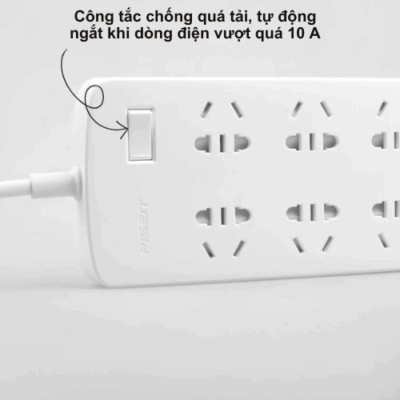 Ổ Cắm Điện 8 Cổng Pisen 008 Dây 1.8M Chống Cháy, Bảo Vệ Quá Tải, An Toàn Tuyệt Đối Cho Gia Đình - <span class="ng-star-inserted">Bạn đang tìm kiếm một ổ cắm điện đa năng, an toàn và bền bỉ cho gia đình hay văn phòng? </span><strong class="ng-star-inserted"><span class="ng-star-inserted">Pisen 008</span></strong><span class="ng-star-inserted"> chính là lựa chọn hoàn hảo! Với 8 cổng cắm tiện lợi và dây dài 1.8M, </span><strong class="ng-star-inserted"><span class="ng-star-inserted">Pisen 008</span></strong><span class="ng-star-inserted"> cung cấp đủ không gian cho mọi thiết bị điện tử của bạn. Đặc biệt, sản phẩm được làm từ chất liệu chống cháy cao cấp, tích hợp tính năng bảo vệ quá tải thông minh, đảm bảo an toàn tuyệt đối, ngăn ngừa các rủi ro về điện. Thiết kế an toàn với trẻ nhỏ cũng là một điểm cộng lớn, giúp bạn yên tâm hơn. Hãy nâng cấp hệ thống điện của bạn với </span><strong class="ng-star-inserted"><span class="ng-star-inserted">Pisen 008</span></strong><span class="ng-star-inserted"> để trải nghiệm sự tiện lợi và an toàn vượt tr</span>