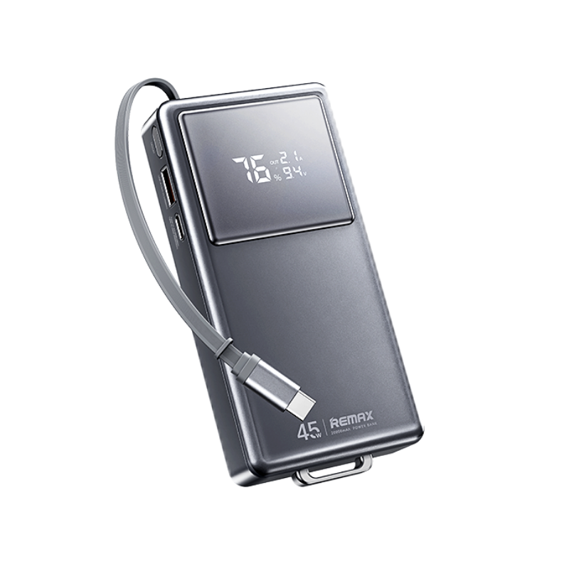 Sạc Dự Phòng Remax FCP-30 20.000mAh - Tích Hợp Cáp Type-C Sạc Dự Phòng Remax FCP-30 20.000mAh - Tích Hợp Cáp Type-C