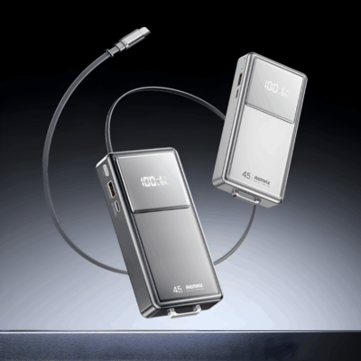 Sạc Dự Phòng Remax FCP-30 20.000mAh - Tích Hợp Cáp Type-C Sạc Dự Phòng Remax FCP-30 20.000mAh - Tích Hợp Cáp Type-C - Sạc dự phòng <strong>Remax FCP-30</strong> 20.000mAh mang đến giải pháp sạc di động hoàn hảo với dung lượng lớn và thiết kế tích hợp cáp Type-C tiện lợi. Bạn sẽ không còn phải lo quên cáp khi ra ngoài, bởi <strong>Remax FCP-30</strong> đã có sẵn. Hỗ trợ sạc nhanh, thiết bị này giúp nạp năng lượng cho nhiều thiết bị cùng lúc một cách hiệu quả. Với màn hình hiển thị pin rõ ràng và nhiều tính năng bảo vệ an toàn, <strong>Remax FCP-30</strong> là lựa chọn lý tưởng cho mọi chuyến đi và nhu cầu sử dụng hàng ngày.