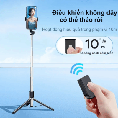 Gậy Chụp Ảnh Tripod Remax P17 - Xoay 360°, Dài 1.3M, Nhỏ Gọn Gậy Chụp Ảnh Tripod Remax P17 - Xoay 360°, Dài 1.3M, Nhỏ Gọn - Nâng tầm khả năng nhiếp ảnh và quay video của bạn với gậy chụp ảnh kiêm tripod <strong>Remax P17</strong> đa năng. Với chiều dài mở rộng lên đến 1.3M và khả năng xoay 360 độ linh hoạt, <strong>Remax P17</strong> giúp bạn dễ dàng ghi lại mọi khoảnh khắc từ mọi góc độ. Thiết kế chắc chắn, dễ dàng chuyển đổi giữa chế độ gậy selfie và tripod, <strong>Remax P17</strong> tương thích với mọi loại điện thoại và camera nhỏ gọn. Nhỏ gọn, tiện lợi và ổn định, <strong>Remax P17</strong> là phụ kiện hoàn hảo cho vlogger, streamer và những người đam mê du lịch.