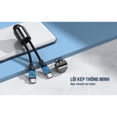 Cáp Sạc Nhanh Remax RC-140a Type-C to Type-C 65W - Nâng cấp trải nghiệm sạc và truyền dữ liệu của bạn với cáp <strong>Remax RC-140a</strong> Type-C to Type-C. Được thiết kế cho các thiết bị hiện đại, <strong>Remax RC-140a</strong> hỗ trợ sạc nhanh Power Delivery (PD) công suất cao, giúp nạp năng lượng cho laptop, tablet, và smartphone Android một cách siêu tốc. Với chất liệu bền bỉ, chống đứt gãy, <strong>Remax RC-140a</strong> đảm bảo tuổi thọ lâu dài và hiệu suất ổn định. Tận hưởng sự tiện lợi, an toàn và tốc độ vượt trội mà cáp <strong>Remax RC-140a</strong> mang lại cho mọi thiết bị Type-C của bạn.