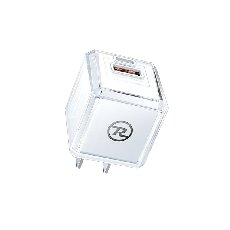 Củ Sạc Nhanh Remax RP-U93 GaN 33W - USB + Type-C, Nhỏ Gọn, Mạnh Mẽ Cho Mọi Thiết Bị Củ Sạc Nhanh Remax RP-U93 GaN 33W - USB + Type-C, Nhỏ Gọn, Mạnh Mẽ Cho Mọi Thiết Bị