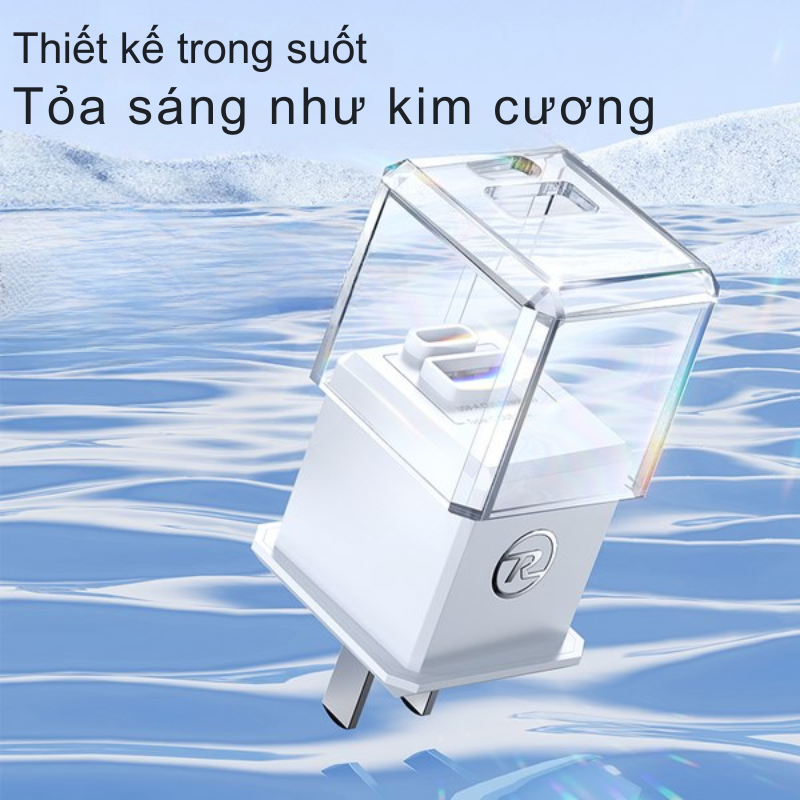 Củ Sạc Nhanh Remax RP-U93 GaN 33W - USB + Type-C, Nhỏ Gọn, Mạnh Mẽ Cho Mọi Thiết Bị Củ Sạc Nhanh Remax RP-U93 GaN 33W - USB + Type-C, Nhỏ Gọn, Mạnh Mẽ Cho Mọi Thiết Bị - Hình ảnh 3