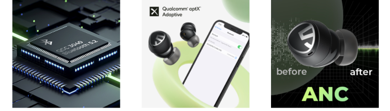 Tai nghe Bluetooth True Wireless SoundPeats Mini Pro, In-ear, Driver 10mm, Pin 21H, IPX5, Bluetooth 5.2, ANC, aptX Adaptive Tai nghe Bluetooth True Wireless SoundPeats Mini Pro, In-ear, Driver 10mm, Pin 21H, IPX5, Bluetooth 5.2, ANC, aptX Adaptive - Tai nghe <strong>SoundPeats Mini Pro</strong> với thiết kế in-ear nhỏ gọn, driver 10mm, âm thanh chất lượng cao, codec aptX Adaptive. Pin 7H (tai nghe), 21H (với hộp sạc), sạc USB-C. IPX5 chống nước, micro kép ENC, Bluetooth 5.2, ANC -35dB, độ trễ thấp. Điều khiển cảm ứng, bảo hành 12 tháng, lý tưởng nghe nhạc, đàm thoại, thể thao.