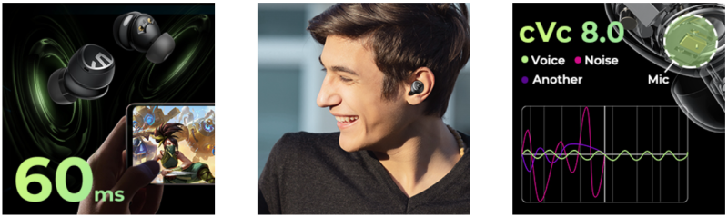 Tai nghe Bluetooth True Wireless SoundPeats Mini Pro, In-ear, Driver 10mm, Pin 21H, IPX5, Bluetooth 5.2, ANC, aptX Adaptive Tai nghe Bluetooth True Wireless SoundPeats Mini Pro, In-ear, Driver 10mm, Pin 21H, IPX5, Bluetooth 5.2, ANC, aptX Adaptive - Tai nghe <strong>SoundPeats Mini Pro</strong> với thiết kế in-ear nhỏ gọn, driver 10mm, âm thanh chất lượng cao, codec aptX Adaptive. Pin 7H (tai nghe), 21H (với hộp sạc), sạc USB-C. IPX5 chống nước, micro kép ENC, Bluetooth 5.2, ANC -35dB, độ trễ thấp. Điều khiển cảm ứng, bảo hành 12 tháng, lý tưởng nghe nhạc, đàm thoại, thể thao.