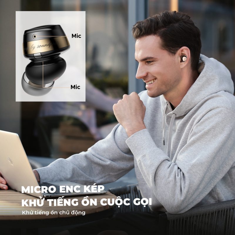 Tai nghe Bluetooth SoundPEATS Opera 05, In-ear, Hybrid Driver 12mm + 2BA, Pin 33H, IPX4, Bluetooth 5.3, ANC, LDAC, Hi-Res Tai nghe Bluetooth SoundPEATS Opera 05, In-ear, Hybrid Driver 12mm + 2BA, Pin 33H, IPX4, Bluetooth 5.3, ANC, LDAC, Hi-Res - Tai nghe <strong>SoundPEATS Opera 05</strong> thiết kế in-ear, hybrid driver 12mm + 2BA, âm thanh Hi-Res với codec LDAC/SBC/AAC. Pin 8H (tai nghe), 33H (hộp sạc), sạc USB-C. IPX4 chống nước, ANC 30dB, 4 mic ENC, Bluetooth 5.3. Điều khiển cảm ứng, app SoundPEATS. Bảo hành 12 tháng, lý tưởng cho nghe nhạc, game, đàm thoại.
