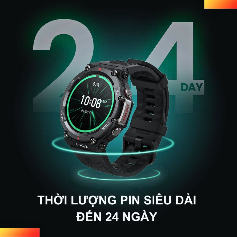 Đồng hồ thông minh Amazfit T-Rex 2 - Chinh phục mọi cực hạn, khám phá không giới hạn Đồng hồ thông minh Amazfit T-Rex 2 - Chinh phục mọi cực hạn, khám phá không giới hạn - Hình ảnh 4