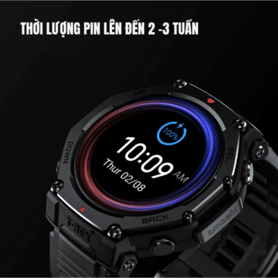 Đồng hồ thông minh Amazfit T-Rex 3 Pro - Vô song sức mạnh, đỉnh cao công nghệ, chinh phục mọi giới hạn Đồng hồ thông minh Amazfit T-Rex 3 Pro - Vô song sức mạnh, đỉnh cao công nghệ, chinh phục mọi giới hạn - Đón đầu mọi thử thách với <strong>Amazfit T-Rex 3 Pro</strong>, chiếc đồng hồ thông minh thế hệ mới được thiết kế cho những nhà thám hiểm không ngừng nghỉ. Nâng cấp vượt trội với chuẩn bền quân đội, khả năng chống nước 10 ATM và hệ thống định vị GNSS đa băng tần cực kỳ chính xác. Thời lượng pin kỷ lục cùng màn hình AMOLED sắc nét, <strong>Amazfit T-Rex 3 Pro</strong> tích hợp hàng loạt cảm biến sức khỏe tiên tiến và hơn 150 chế độ thể thao chuyên nghiệp. Đây là người bạn đồng hành lý tưởng, giúp bạn vượt qua mọi giới hạn và khám phá thế giới với sự tự tin tuyệt đối.