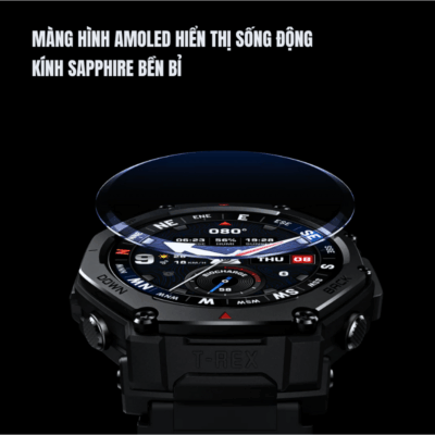 Đồng hồ thông minh Amazfit T-Rex 3 Pro - Vô song sức mạnh, đỉnh cao công nghệ, chinh phục mọi giới hạn Đồng hồ thông minh Amazfit T-Rex 3 Pro - Vô song sức mạnh, đỉnh cao công nghệ, chinh phục mọi giới hạn - Đón đầu mọi thử thách với <strong>Amazfit T-Rex 3 Pro</strong>, chiếc đồng hồ thông minh thế hệ mới được thiết kế cho những nhà thám hiểm không ngừng nghỉ. Nâng cấp vượt trội với chuẩn bền quân đội, khả năng chống nước 10 ATM và hệ thống định vị GNSS đa băng tần cực kỳ chính xác. Thời lượng pin kỷ lục cùng màn hình AMOLED sắc nét, <strong>Amazfit T-Rex 3 Pro</strong> tích hợp hàng loạt cảm biến sức khỏe tiên tiến và hơn 150 chế độ thể thao chuyên nghiệp. Đây là người bạn đồng hành lý tưởng, giúp bạn vượt qua mọi giới hạn và khám phá thế giới với sự tự tin tuyệt đối.