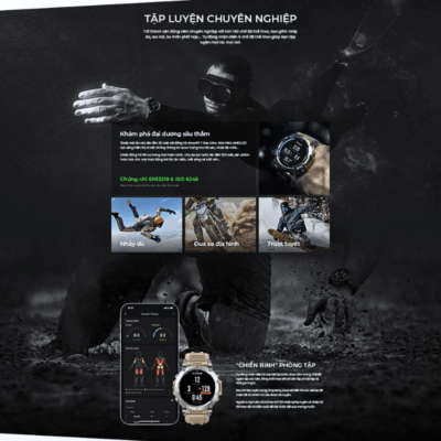 Đồng hồ thông minh Amazfit T-Rex Ultra - Đỉnh cao bền bỉ, hiệu suất vượt trội, chinh phục mọi giới hạn Đồng hồ thông minh Amazfit T-Rex Ultra - Đỉnh cao bền bỉ, hiệu suất vượt trội, chinh phục mọi giới hạn - Khám phá sức mạnh vô hạn cùng <strong>Amazfit T-Rex Ultra</strong>, chiếc đồng hồ thông minh siêu cao cấp dành cho những nhà thám hiểm chuyên nghiệp. Với thiết kế bằng thép không gỉ, đạt 15 tiêu chuẩn quân đội MIL-STD-810H và khả năng chống nước 10 ATM, <strong>Amazfit T-Rex Ultra</strong> thách thức mọi môi trường. Tích hợp định vị GNSS băng tần kép cực kỳ chính xác, màn hình AMOLED sắc nét, thời lượng pin siêu khủng và khả năng hoạt động ở -30°C. Theo dõi sức khỏe toàn diện và hơn 160 chế độ thể thao, <strong>Amazfit T-Rex Ultra</strong> là công cụ tối thượng giúp bạn chinh phục mọi đỉnh cao.