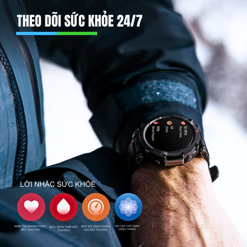 Đồng hồ thông minh Amazfit T-Rex Ultra - Đỉnh cao bền bỉ, hiệu suất vượt trội, chinh phục mọi giới hạn Đồng hồ thông minh Amazfit T-Rex Ultra - Đỉnh cao bền bỉ, hiệu suất vượt trội, chinh phục mọi giới hạn - Hình ảnh 8