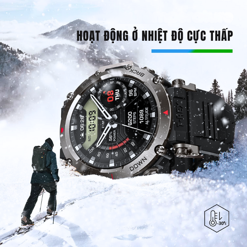 Đồng hồ thông minh Amazfit T-Rex Ultra - Đỉnh cao bền bỉ, hiệu suất vượt trội, chinh phục mọi giới hạn Đồng hồ thông minh Amazfit T-Rex Ultra - Đỉnh cao bền bỉ, hiệu suất vượt trội, chinh phục mọi giới hạn - Hình ảnh 10