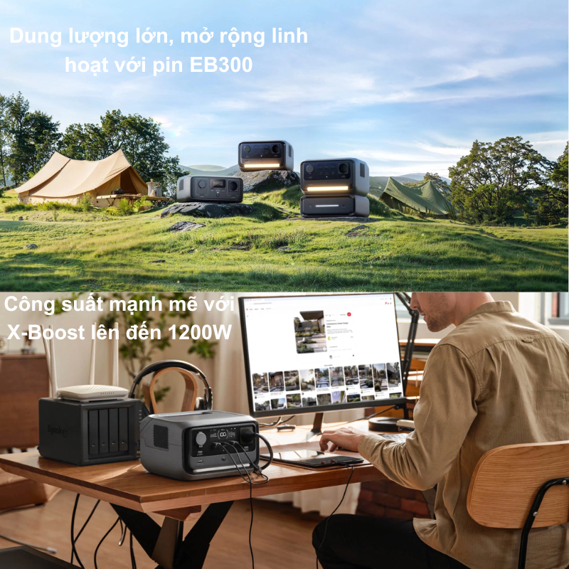 Trạm sạc dự phòng di động EcoFlow RIVER 3 Max – Nguồn điện di động mạnh mẽ cho mọi chuyến đi Trạm sạc dự phòng di động EcoFlow RIVER 3 Max – Nguồn điện di động mạnh mẽ cho mọi chuyến đi - Hình ảnh 3