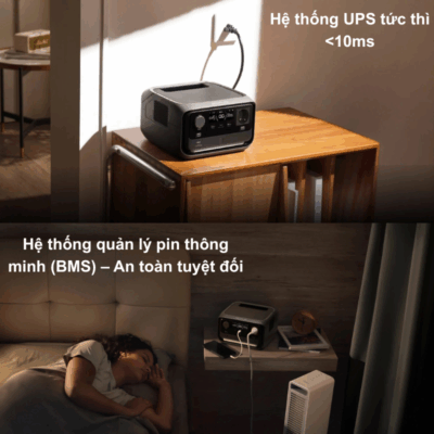 Trạm sạc dự phòng di động EcoFlow RIVER 3 Max – Nguồn điện di động mạnh mẽ cho mọi chuyến đi Trạm sạc dự phòng di động EcoFlow RIVER 3 Max – Nguồn điện di động mạnh mẽ cho mọi chuyến đi - <span class="ng-star-inserted">Mang theo nguồn điện không giới hạn mọi lúc mọi nơi với </span><strong class="ng-star-inserted"><span class="ng-star-inserted">Trạm sạc dự phòng di động EcoFlow RIVER 3 Max</span></strong><span class="ng-star-inserted">. Với dung lượng pin lớn và công suất đầu ra mạnh mẽ, </span><strong class="ng-star-inserted"><span class="ng-star-inserted">EcoFlow River 3 Max</span></strong><span class="ng-star-inserted"> là giải pháp lý tưởng cho các chuyến cắm trại, dã ngoại, công việc ngoài trời hay làm nguồn điện dự phòng cho gia đình. Sản phẩm nổi bật với công nghệ X-Stream Charge siêu tốc, khả năng cấp nguồn cho nhiều thiết bị cùng lúc và thiết kế di động. Đảm bảo mọi thiết bị của bạn luôn được sạc đầy, cho phép bạn tận hưởng cuộc sống không giới hạn, bất kể ở đâu.</span>