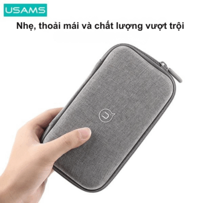 Túi Đựng Phụ Kiện Công Nghệ Đa Năng USAMS ZB263 – Chống Sốc, Kháng Nước, Tổ Chức Gọn Gàng Thiết Bị Điện Tử - Bạn thường xuyên mang theo sạc, cáp, tai nghe hay pin dự phòng nhưng ngại chúng bị lộn xộn, hư hại? USAMS ZB263 chính là giải pháp lý tưởng! Chiếc túi đựng phụ kiện công nghệ đa năng này được thiết kế để bảo vệ tối ưu các thiết bị điện tử nhỏ của bạn. Với chất liệu cao cấp chống sốc và kháng nước, USAMS ZB263 đảm bảo mọi thứ bên trong luôn an toàn trước va đập hay ẩm ướt. Ngăn chứa thông minh giúp bạn tổ chức mọi phụ kiện một cách gọn gàng, dễ tìm. Nhỏ gọn, tiện lợi và bền bỉ, USAMS ZB263 là người bạn đồng hành hoàn hảo cho mọi chuyến đi, từ công tác đến du lịch hay sử dụng hàng ngày.