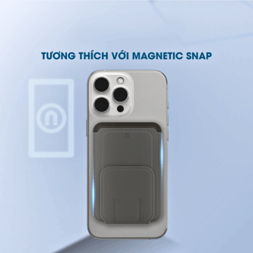 Ví Zagg Essentials Snap Wallet Kickstand - Ví MagSafe đa năng & Chân đế tiện lợi - Hình ảnh 3