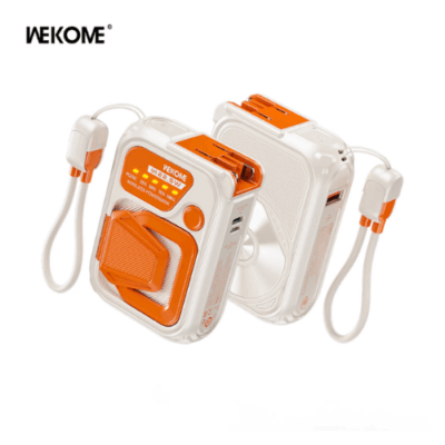 Sạc Dự Phòng Không Dây WEKOME WP-89 Tích Hợp Chân Cắm Sạc, Chân Đế Tiện Lợi, Sạc Nhanh 22.5W Kèm Cáp C To L - Mang theo nguồn năng lượng dồi dào mọi lúc mọi nơi với Sạc dự phòng WEKOME WP-89. Với dung lượng lớn và thiết kế thời trang, WEKOME WP-89 là người bạn đồng hành lý tưởng cho smartphone, tablet và các thiết bị di động khác của bạn. Tích hợp nhiều cổng sạc và công nghệ sạc nhanh, sản phẩm đảm bảo thiết bị của bạn luôn được nạp đầy pin một cách hiệu quả và an toàn. Vỏ ngoài bền bỉ, chống trầy xước và các tính năng bảo vệ thông minh giúp bạn yên tâm sử dụng. Đừng bỏ lỡ cơ hội sở hữu WEKOME WP-89 để tận hưởng sự tiện lợi không giới hạn.