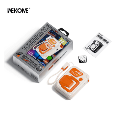 Sạc Dự Phòng Không Dây WEKOME WP-89 Tích Hợp Chân Cắm Sạc, Chân Đế Tiện Lợi, Sạc Nhanh 22.5W Kèm Cáp C To L - Mang theo nguồn năng lượng dồi dào mọi lúc mọi nơi với Sạc dự phòng WEKOME WP-89. Với dung lượng lớn và thiết kế thời trang, WEKOME WP-89 là người bạn đồng hành lý tưởng cho smartphone, tablet và các thiết bị di động khác của bạn. Tích hợp nhiều cổng sạc và công nghệ sạc nhanh, sản phẩm đảm bảo thiết bị của bạn luôn được nạp đầy pin một cách hiệu quả và an toàn. Vỏ ngoài bền bỉ, chống trầy xước và các tính năng bảo vệ thông minh giúp bạn yên tâm sử dụng. Đừng bỏ lỡ cơ hội sở hữu WEKOME WP-89 để tận hưởng sự tiện lợi không giới hạn.